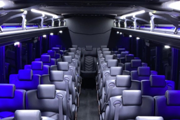 Port St. Lucie Charter Bus Interior