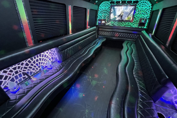 Port St. Lucie Limo Bus Interior
