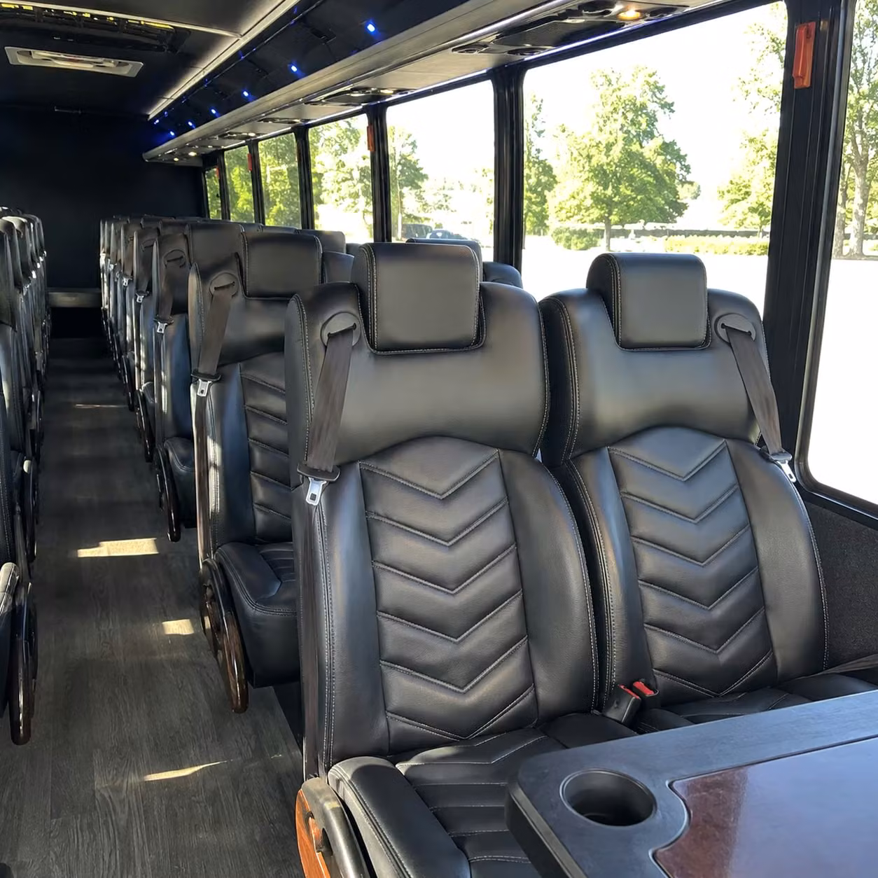 25 passenger minibus interior
