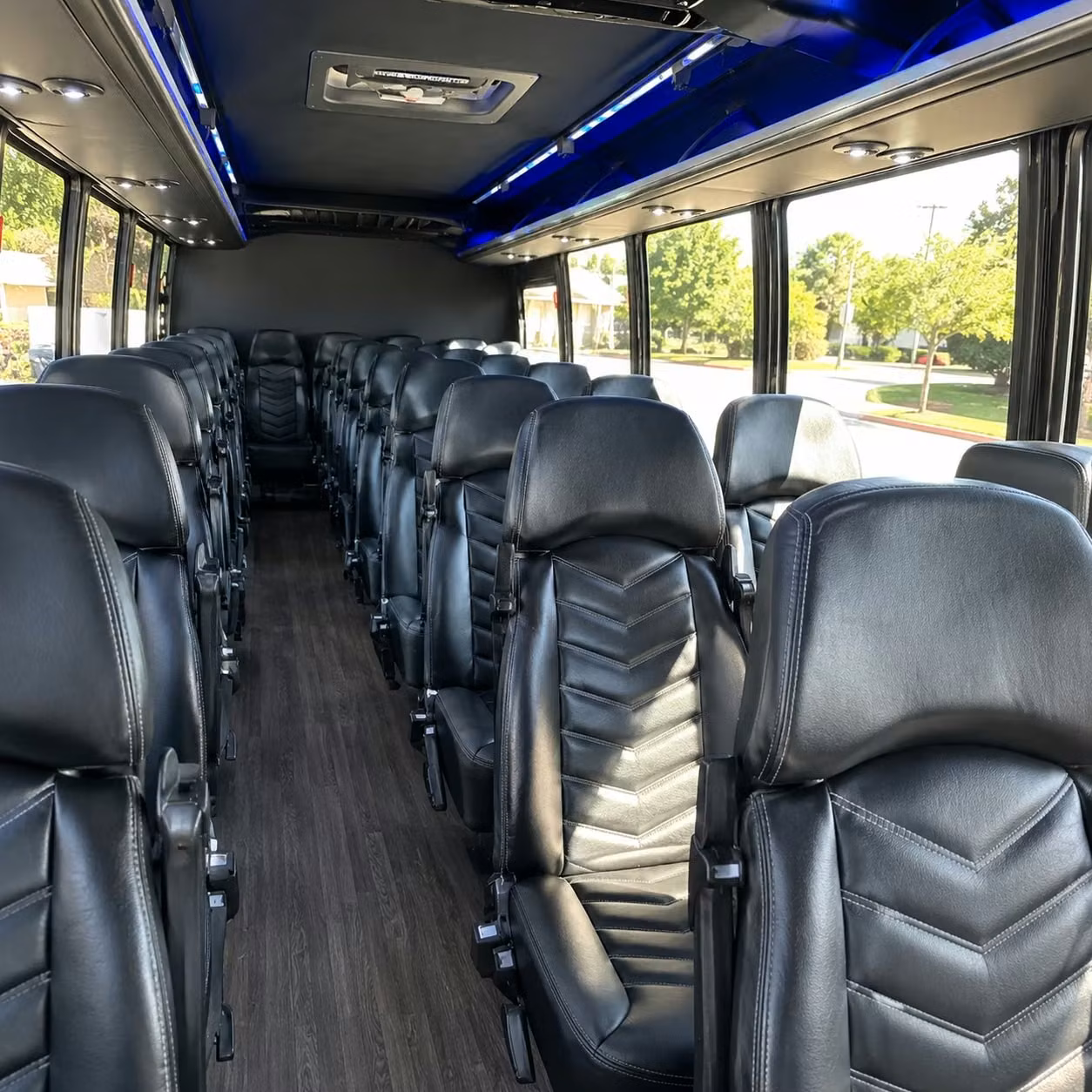 30 passenger minibus inside