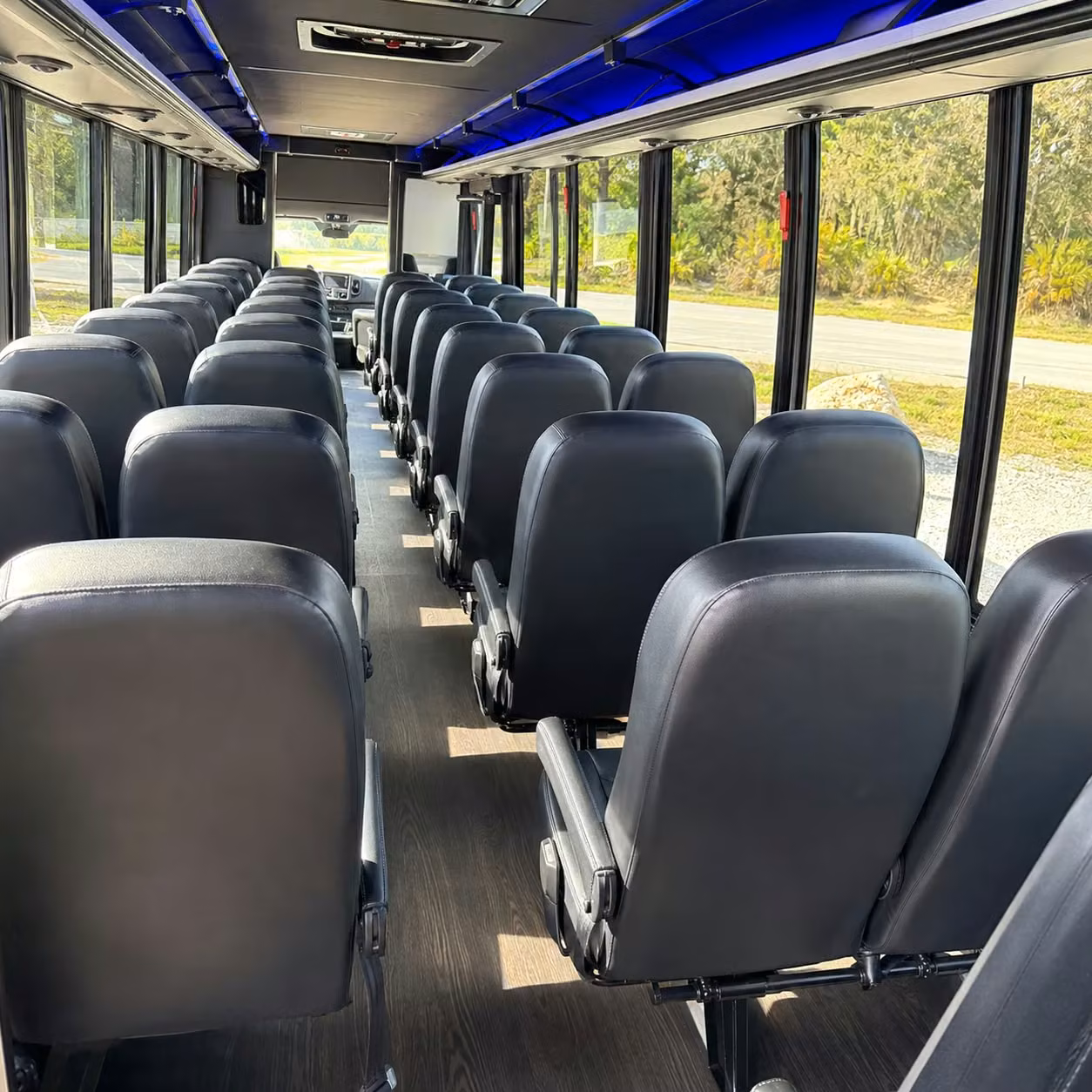 35 passenger minibus interior