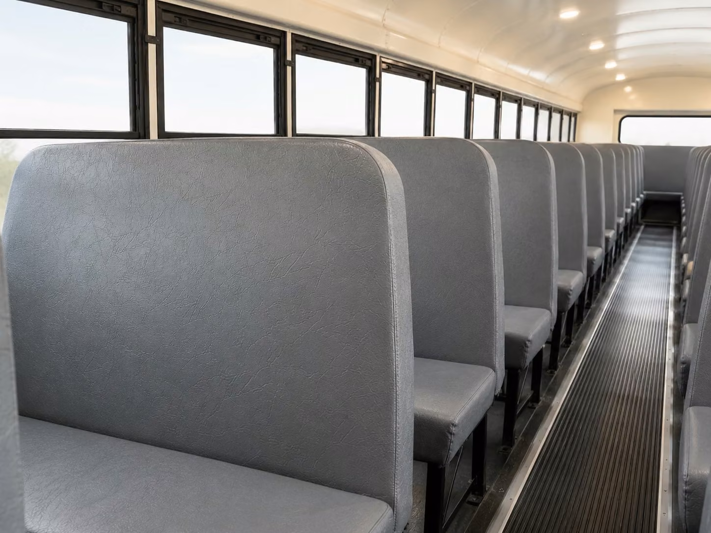 school bus inside