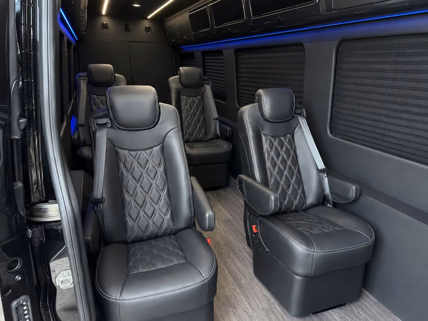 sprinter van with driver inside